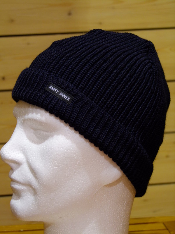 Bonnet SAINT,JAMES , Bonnet perlé Marine