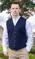 Gilet Sans Manche IRELAND - Motif Blue Check