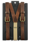 Bretelles Leather WORK Brown