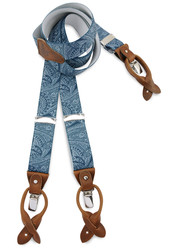 Sir Redman - Bretelles Paisley Sketch Blue