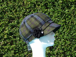 Cap IRELAND - Newsboy Cap Green/Blue