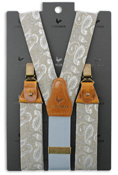 Sir Redman - Bretelles Paisley Partito Verde Marrone
