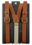 Bretelles Leather WORK Cognac