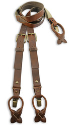 Bretelles Leather WORK Brown