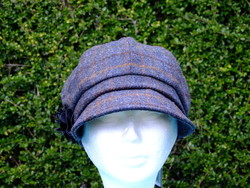 Cap IRELAND - Newsboy Cap Blue/Brown