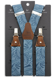 Sir Redman - Bretelles Paisley Sketch Blue