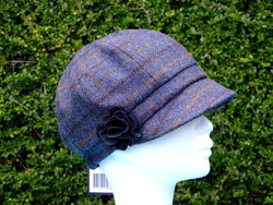 Cap IRELAND - Newsboy Cap Blue/Brown