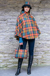 Poncho IRELAND - Poncho Tartan Orange