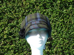 Cap IRELAND - Newsboy Cap Green/Blue