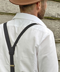 Bretelles Leather WORK Black