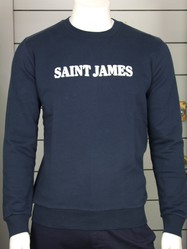Pull SAINT-JAMES - Sweatshirt Amiral/Blanc