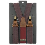 Sir Redman - Bretelles Work Burgundy Denim